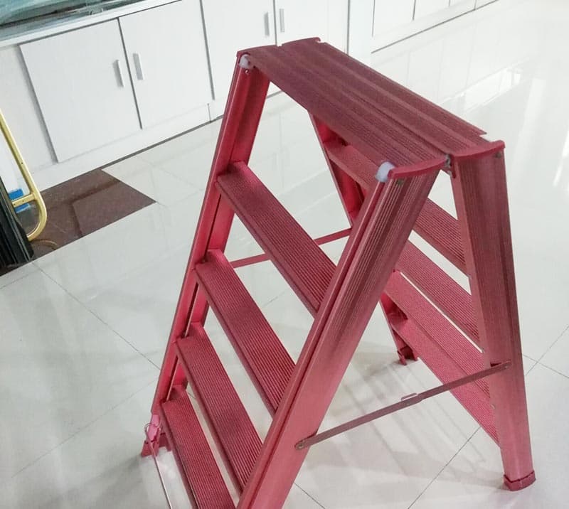 Aluminum ladder style clothes drying rack